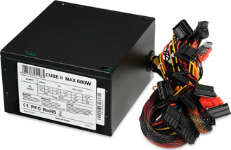 IBOX CUBE II ATX 600W BLACK EDITION ZIC2600W12CMFA