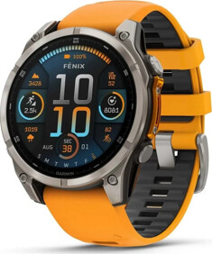 Garmin Fenix 8 AMOLED 47mm Sapphire Titanium Graphite/Orange 010-02904-11